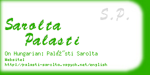 sarolta palasti business card